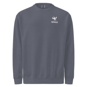 Unisex garment-dyed sweatshirt