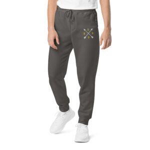 Embroidered Unisex pigment-dyed sweatpants